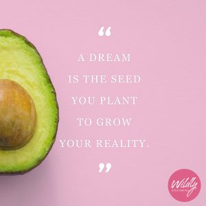 "A dream is the SEED you plant to grow your REALITY." - Joanna Montes